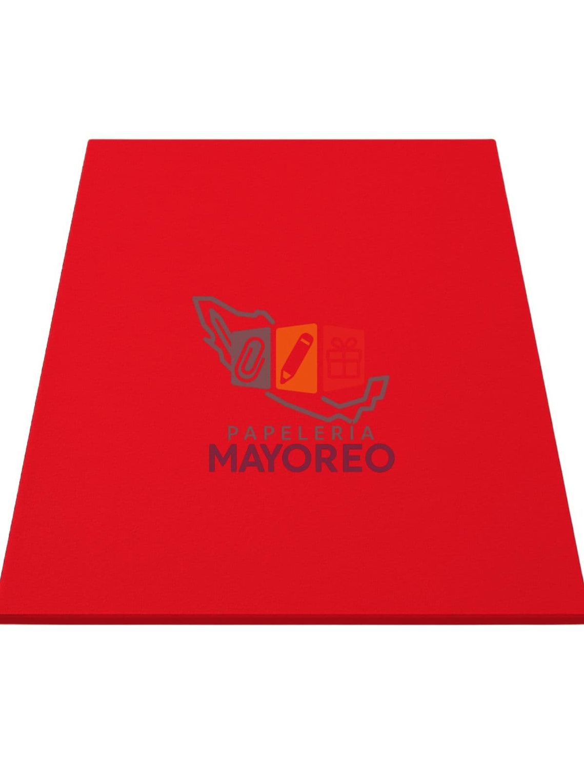 Foamy c/5pzas 43×56 cm Liso – Rojo