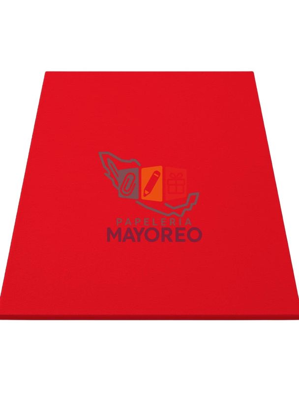 Foamy c/5pzas 43×56 cm Liso – Rojo