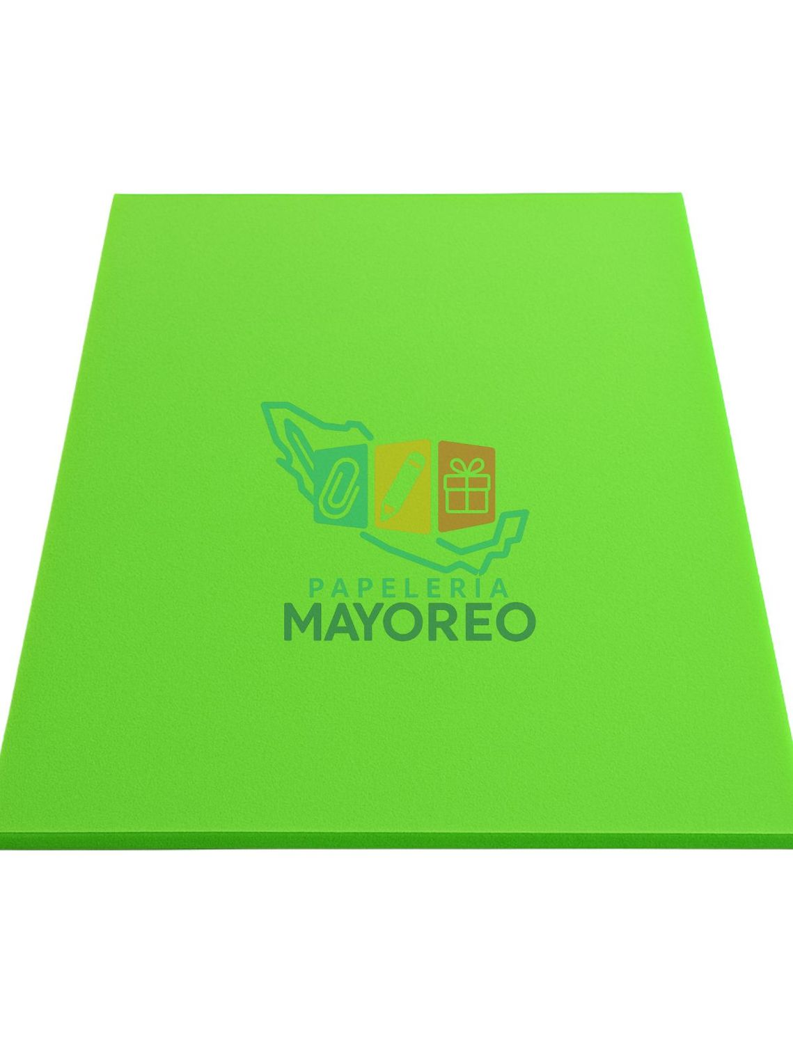 Foamy c/5pzas 43×56 cm Liso – Verde Limon
