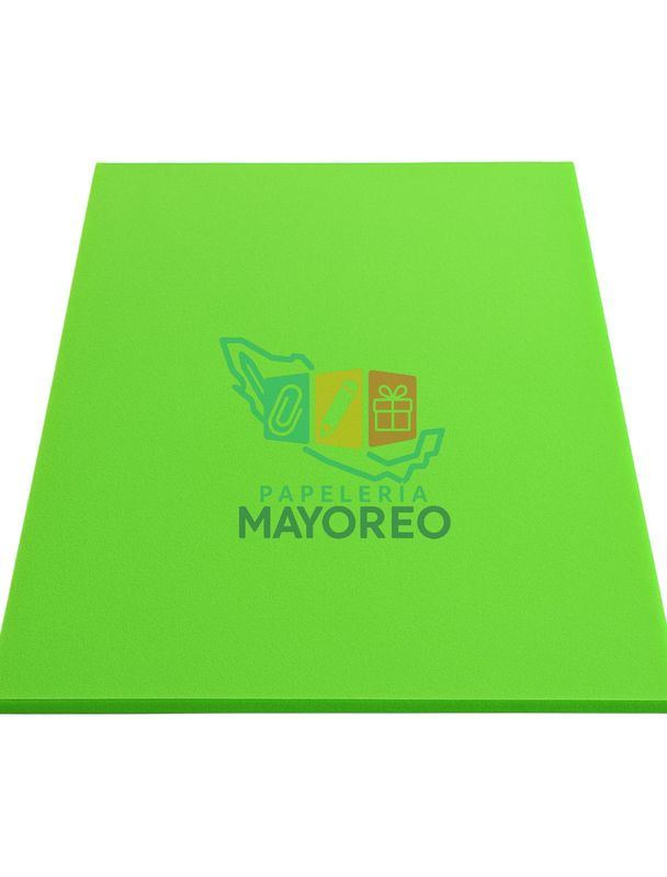 Foamy c/5pzas 43×56 cm Liso – Verde Limon
