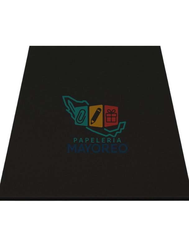 Foamy c/5 pzas 43×56 cm Liso – Negro