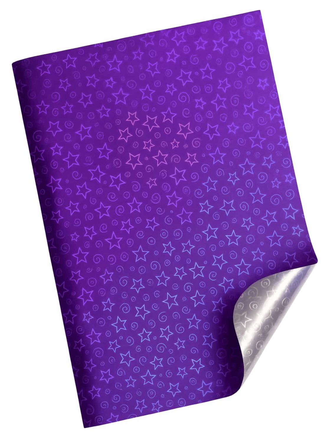 241208 Papel Metálico Morado Holográfico C/10 pzas N99
