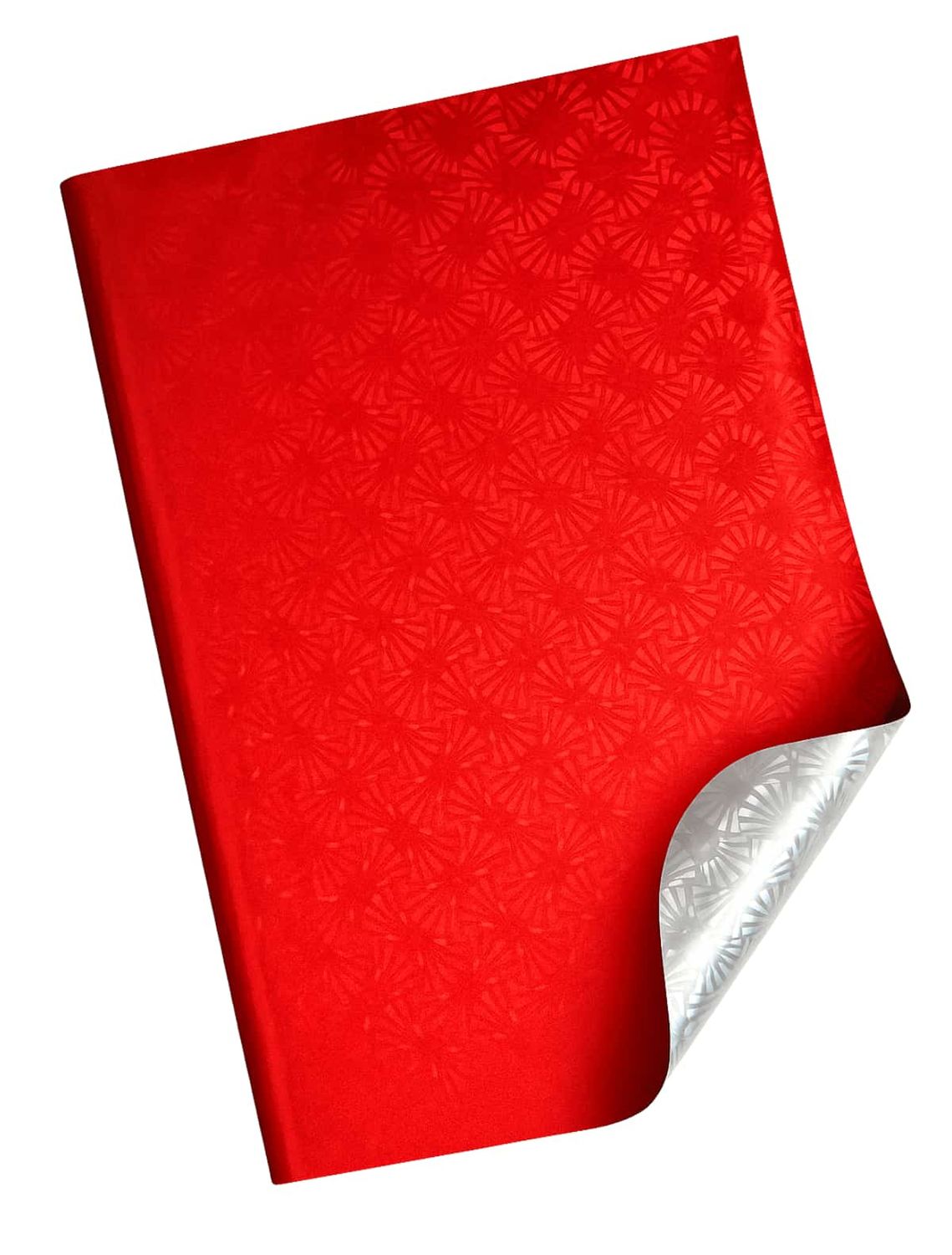 241202 Papel Metálico Rojo Holográfico C/10 pzas N93