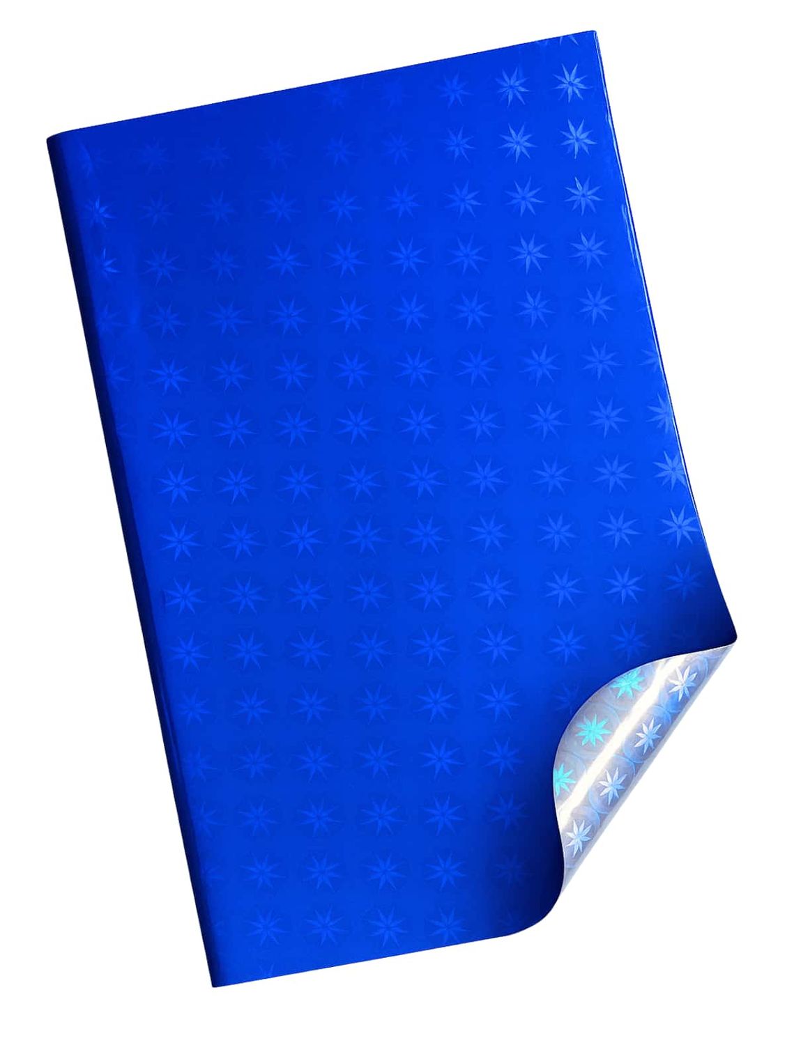 241204 Papel Metálico Azul Rey Holográfico C/10 pzas N95