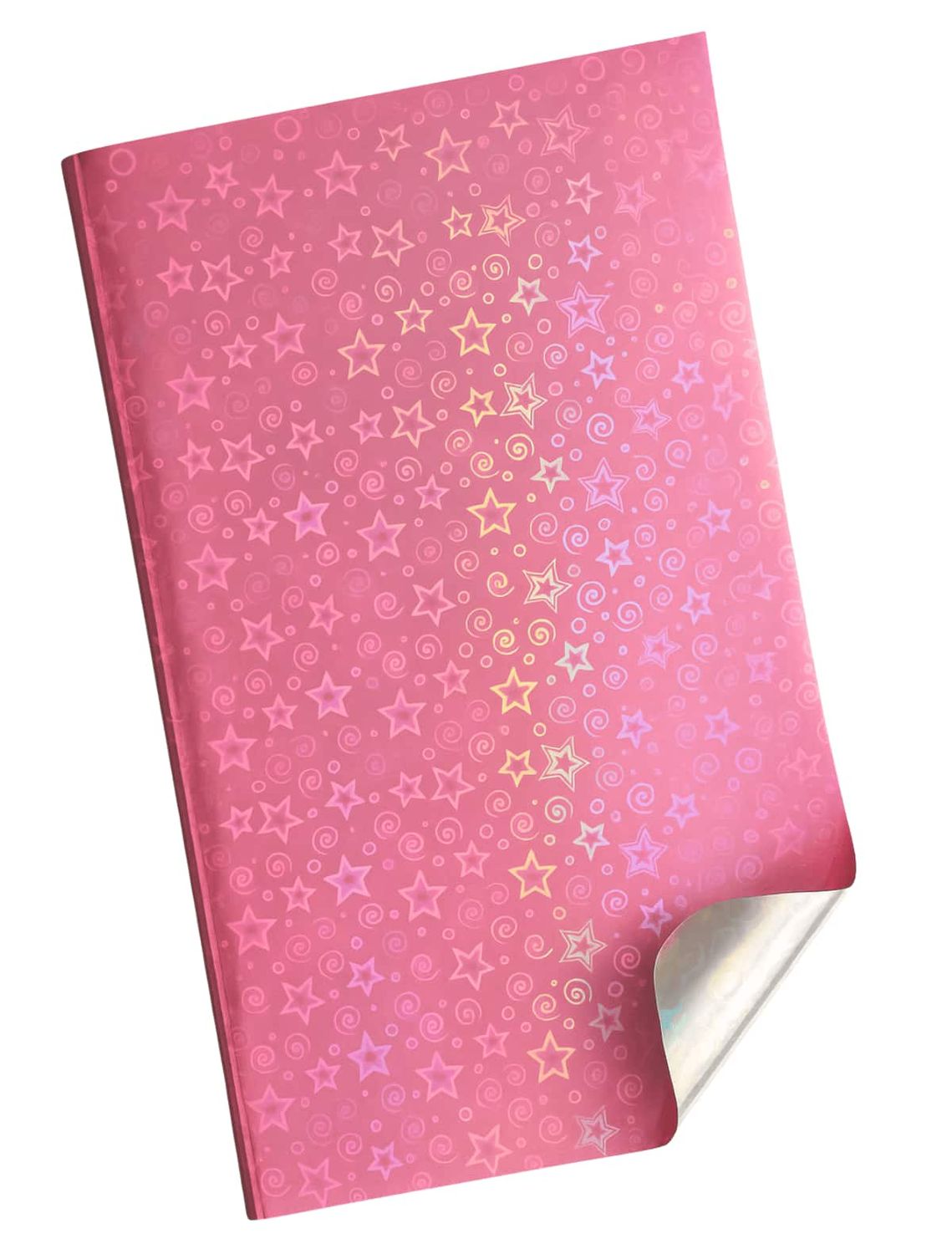 241205 Papel Metálico Rosa Holográfico C/10 pzas N96