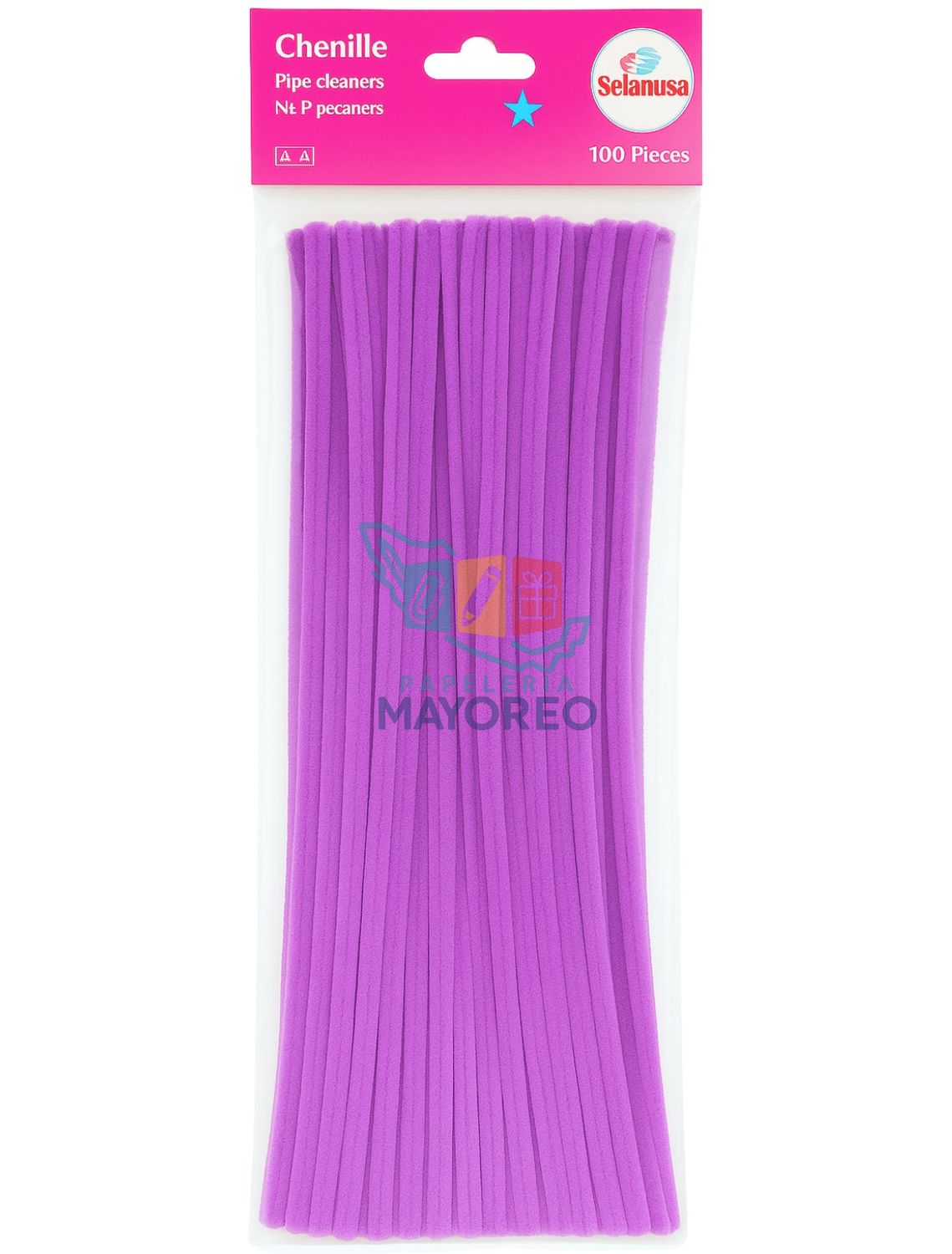 limpiapipas c/100 lila