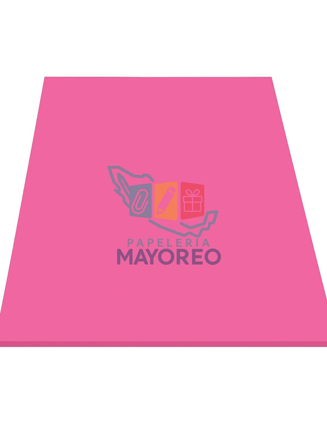 Foamy c/5pzas 43×56 cm Liso – Rosa Mexicano