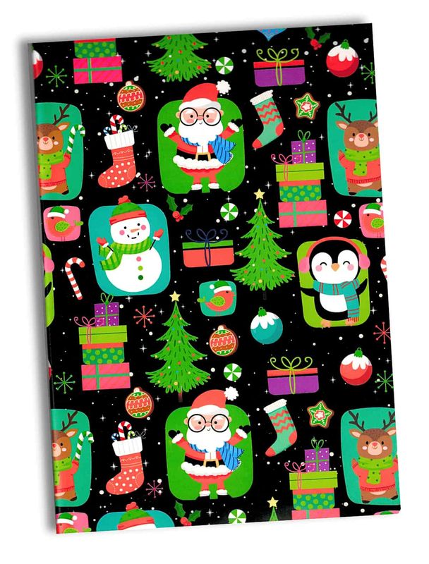 881422 Papel de Regalo Navideño C/10 pzas N107