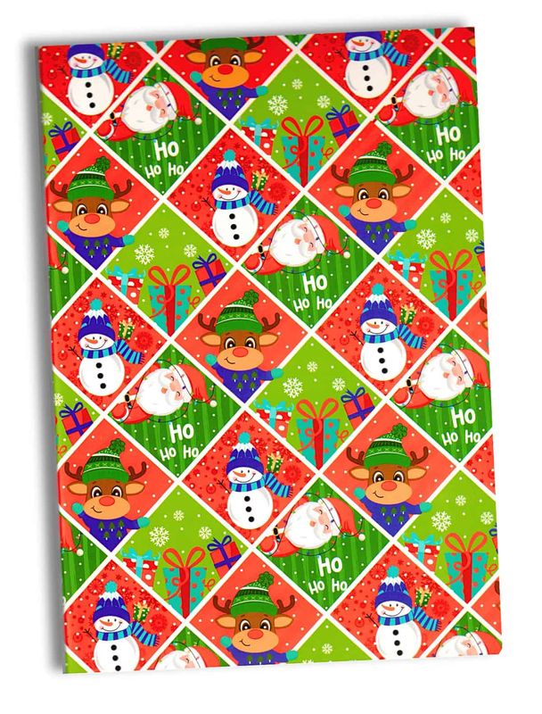 855933 Papel de Regalo Navideño C/10 pzas N113