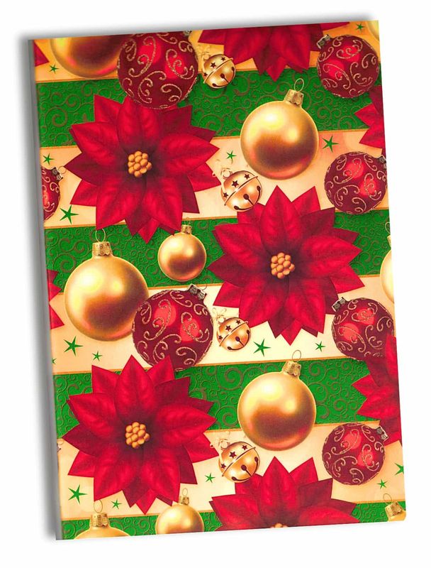 850006 Papel de Regalo Navideño C/10 pzas N124