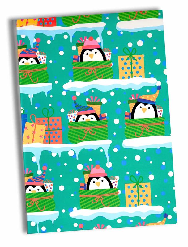 510124 Papel de Regalo Navideño C/10 pzas N125