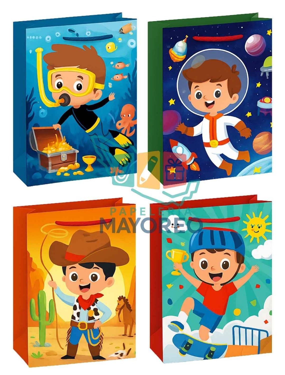 Bolsas Med c/9 Padcolor Intrépidos 29×20 cm