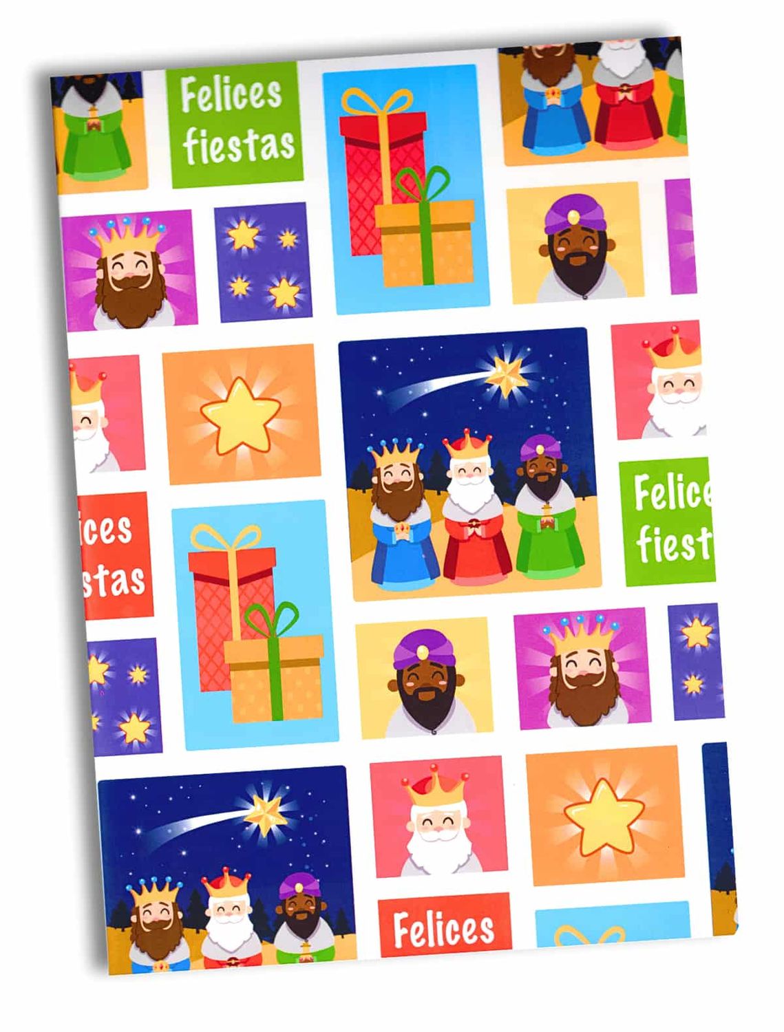416755 Papel de Regalo Navideño C/10 pzas N153