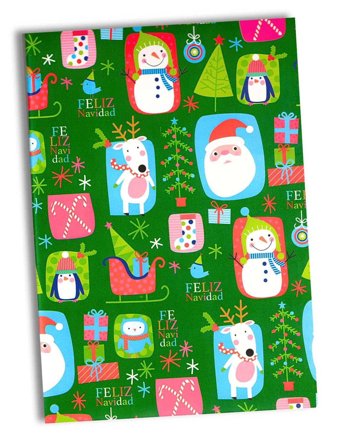 510131 Papel de Regalo Navideño C/10 pzas N157