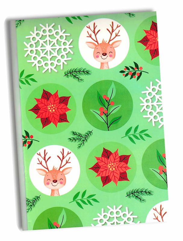 510094 Papel de Regalo Navideño C/10 pzas N159