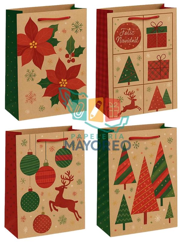 Bolsas Med c/9 Padcolor Kraft Estelar 29×20 cm