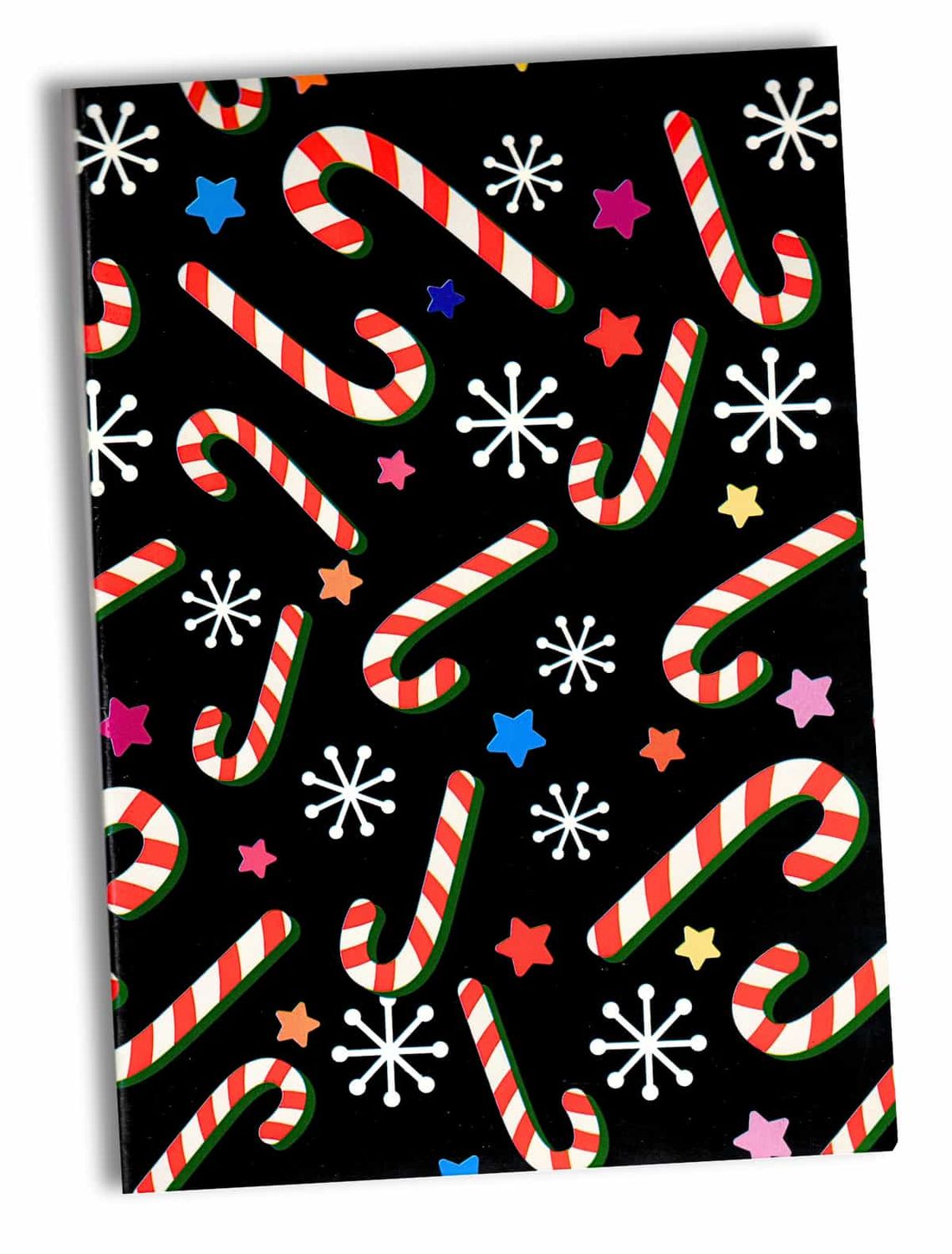 856954 Papel Navideño Bastones y Copos C/10 pzas N164