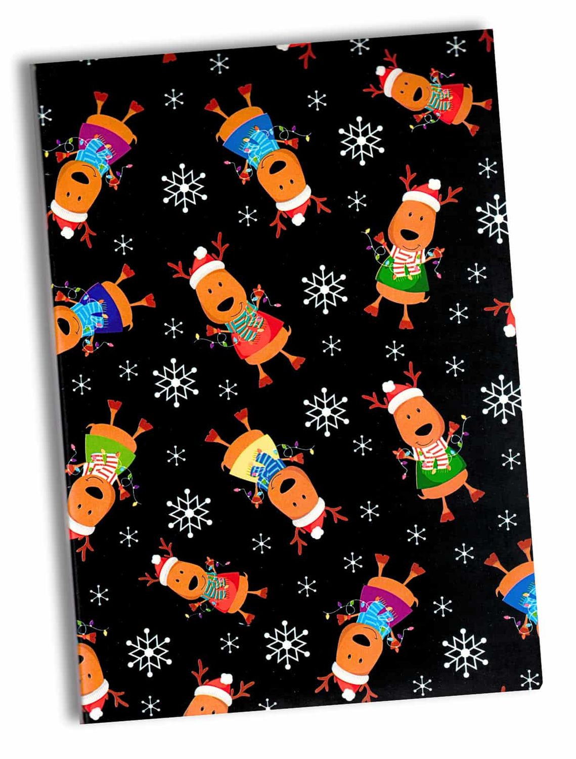 850983 Papel Navideño Renos C/10 pzas N166