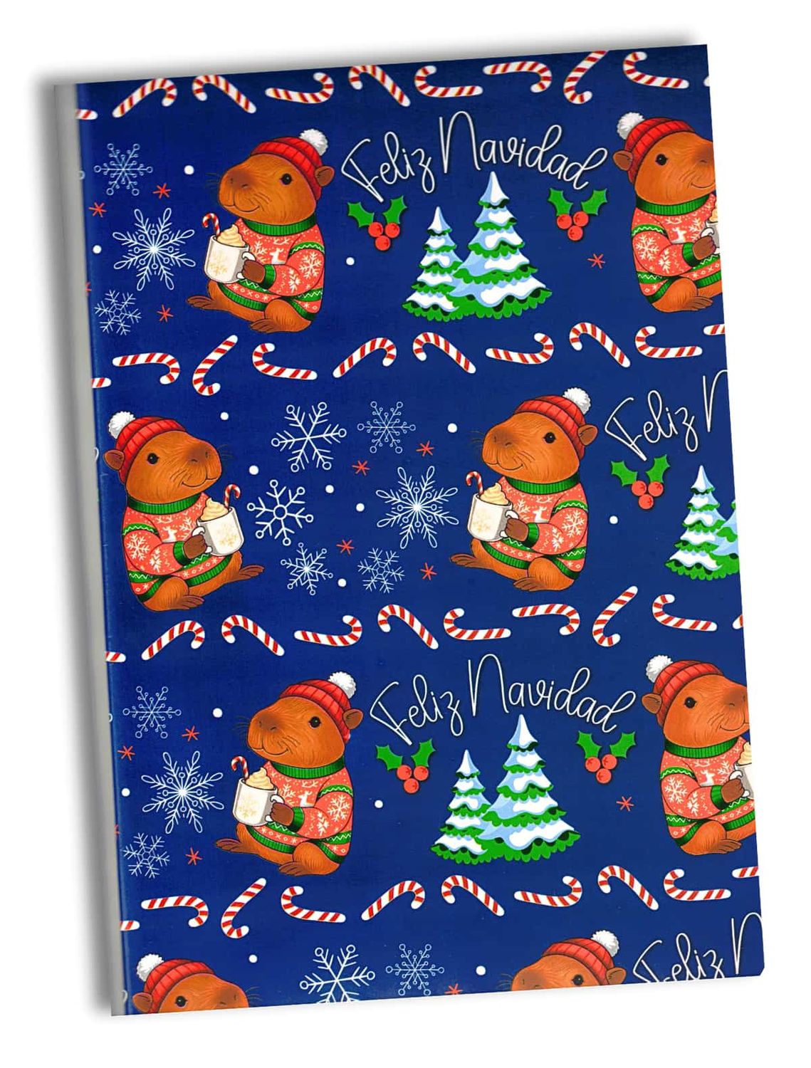 510193 Papel Navideño Capibara C/10 pzas N165