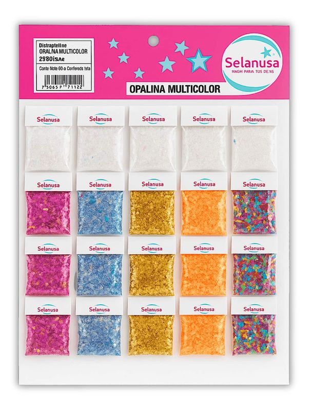 104219 Diamantina Opalina Multicolor Blister C/20 pzs