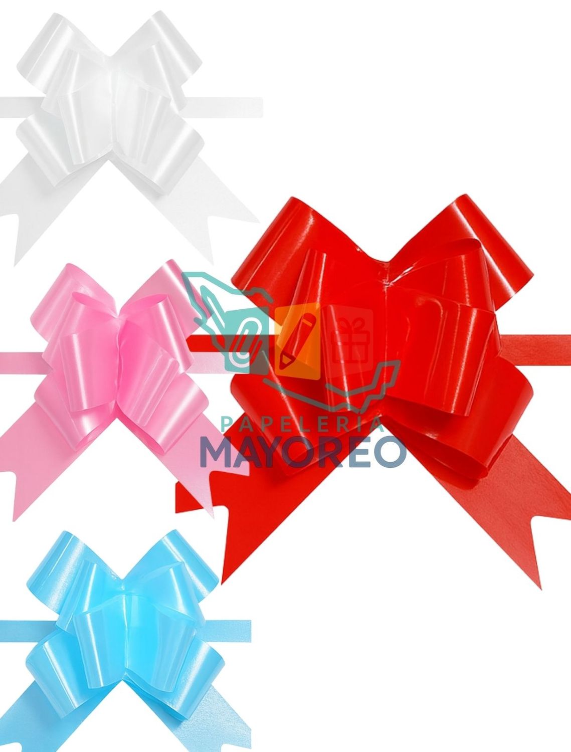 Moños c/50 Grandes Claros Ribocel Surtidos