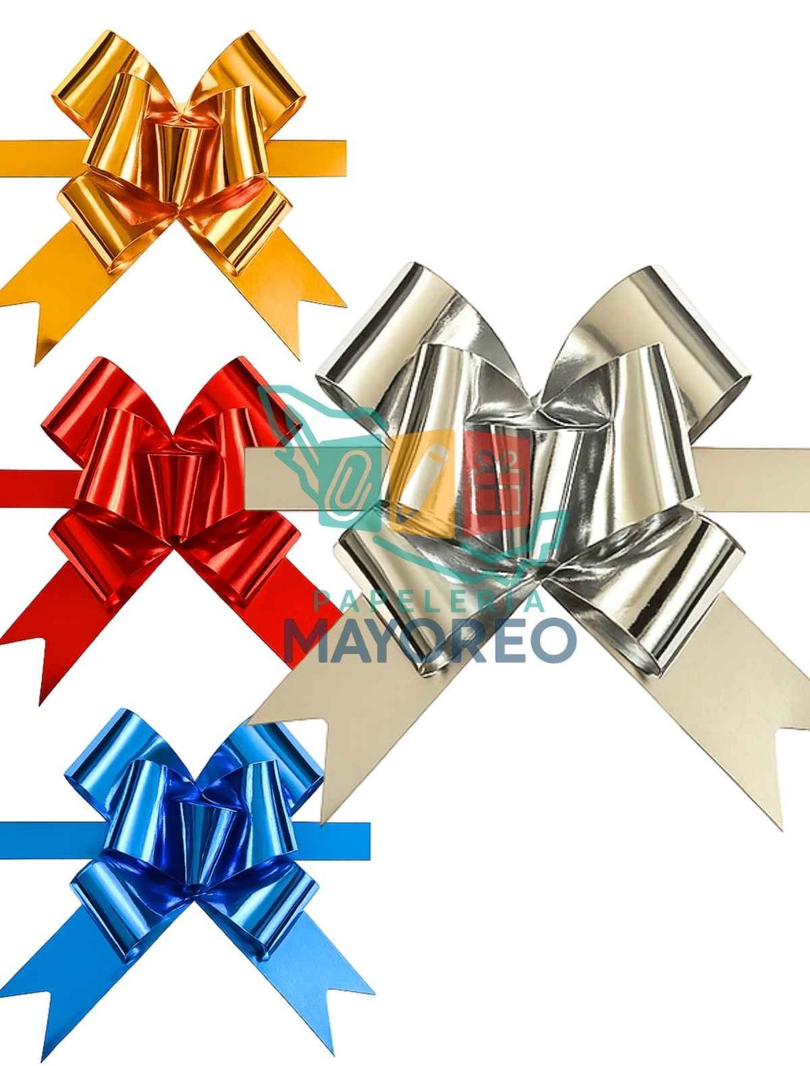 Moños c/50 Chico (compac) Metálicos Lisos