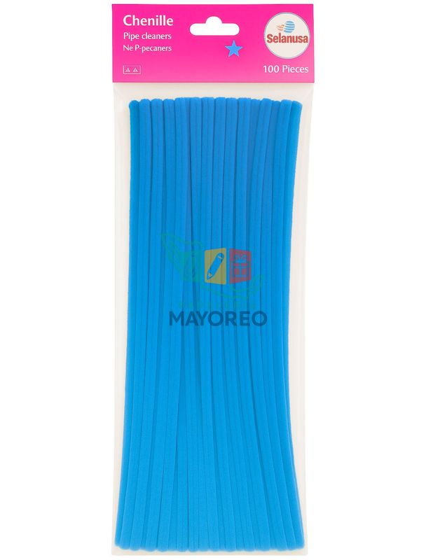 limpiapipas c/100 Turquesa fuerte