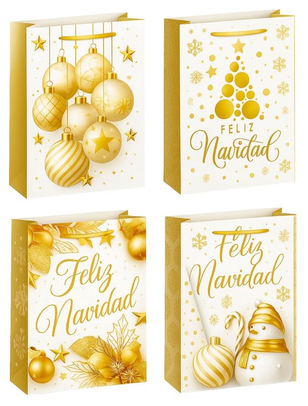 Bolsas c/8 Grande 36×25 cm Padcolor Golden