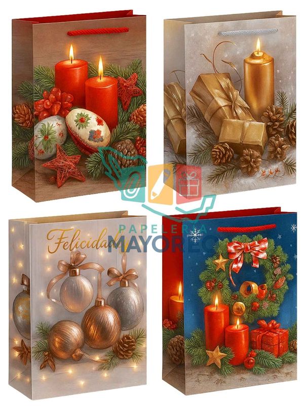 Bolsas c/8 Grande 36×25 cm Padcolor Velas