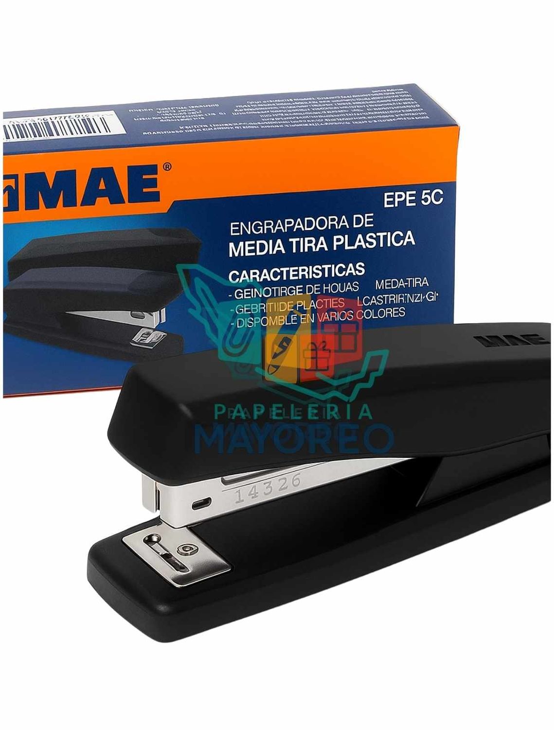 Engrapadora MAE EPE-5C – Media Tira Negra