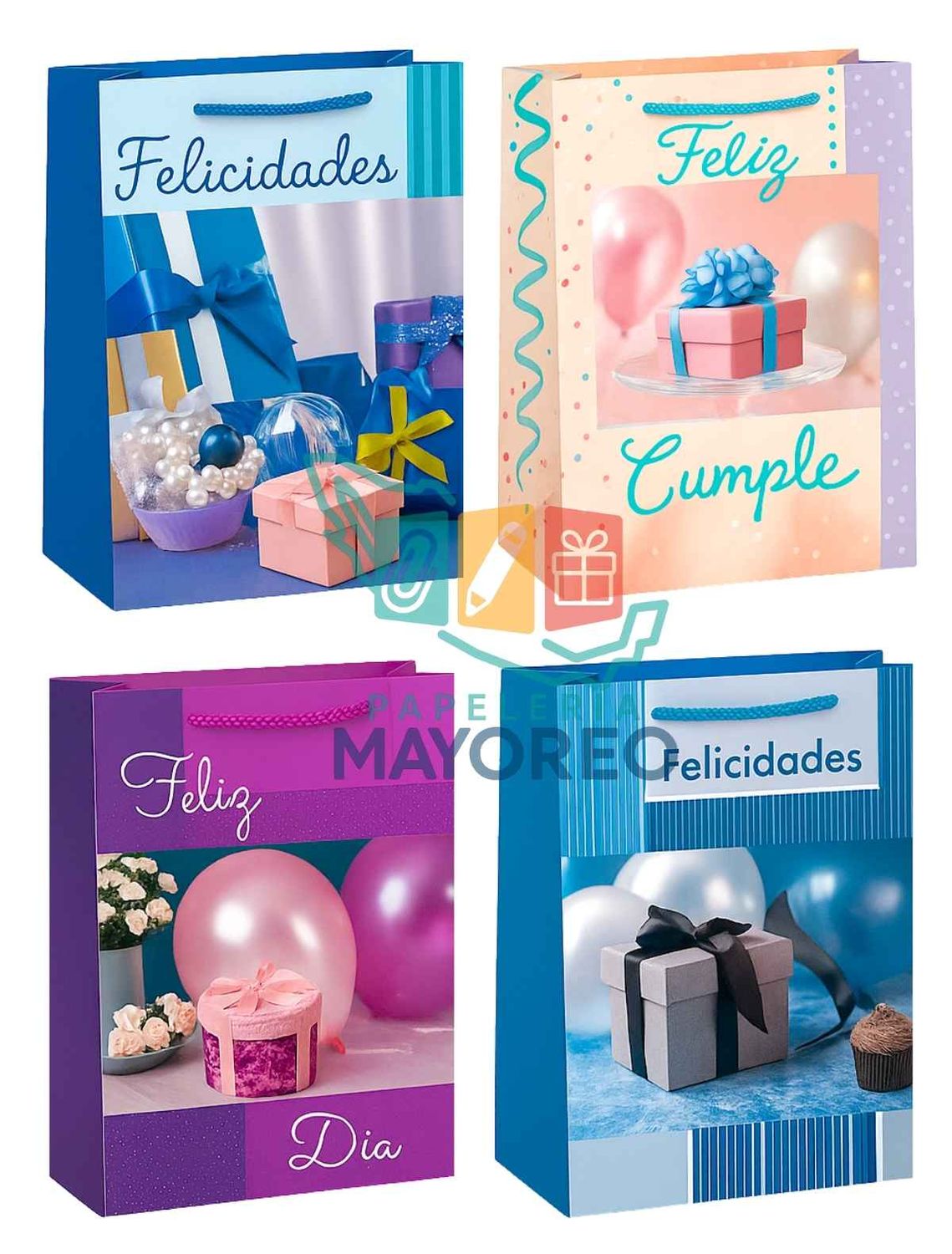 Bolsa c/8 de Regalo Grande PAD 36×25 cm Super Regalo