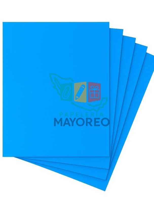 Cartulina Fluorescente Paq.c/10 Azul
