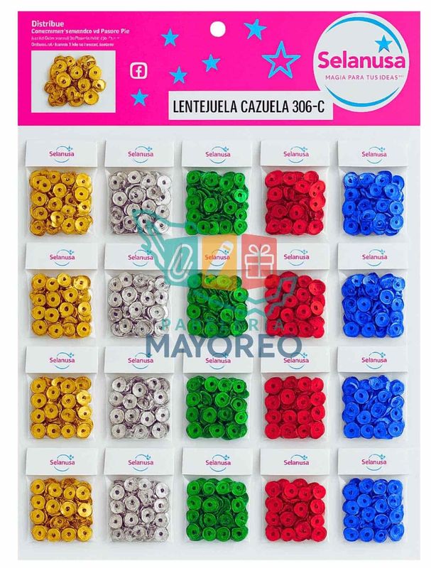 Lentejuela Cazuela 306-C – c/20 Piezas