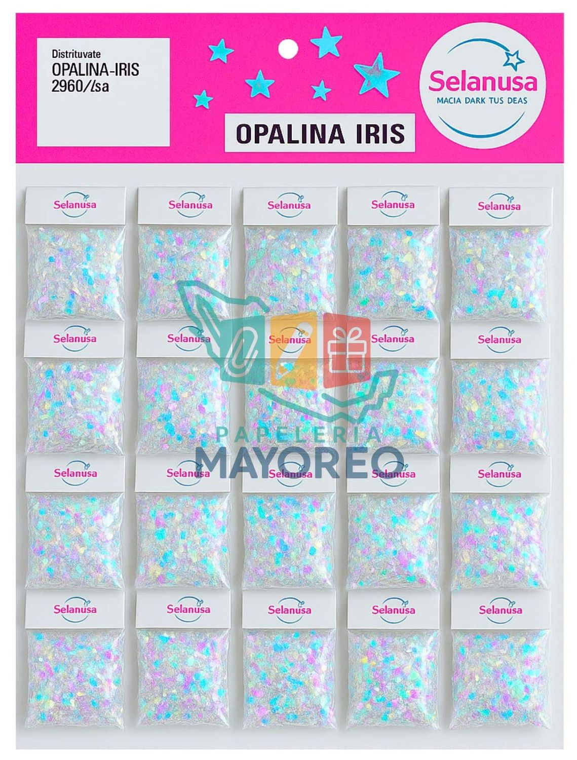 Diamantina Opalina Blanca Blister C/20 pzs