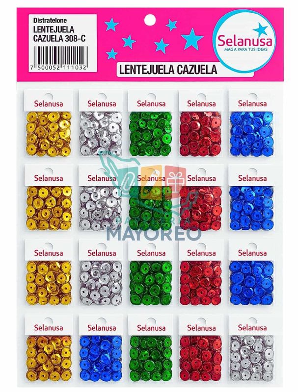 Lentejuela Cazuela 308-C  c/20 Piezas