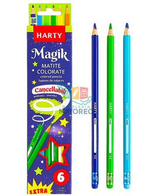 Colores Borrables HARTY Magik – C/6 piezas