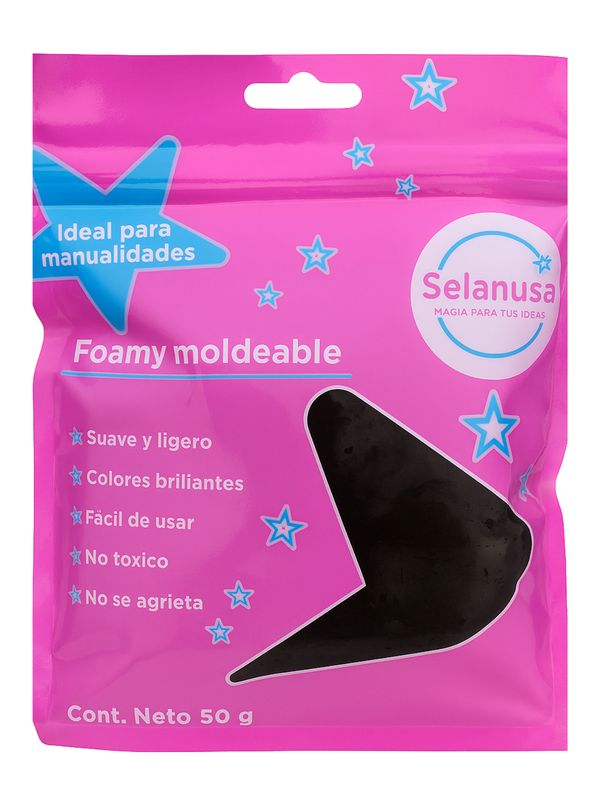 Foamy Moldeable Selanusa 50 g Negro Foamy Moldeable Selanusa 50 g Negro
