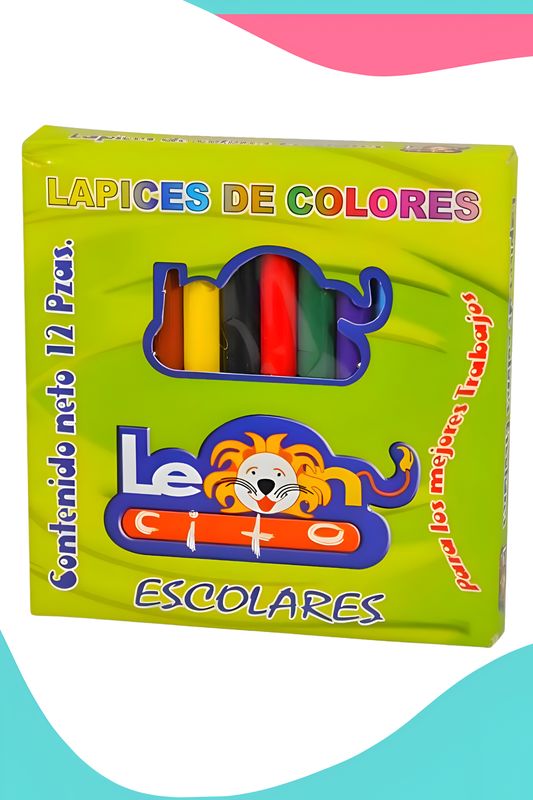 lápices de colores cortos