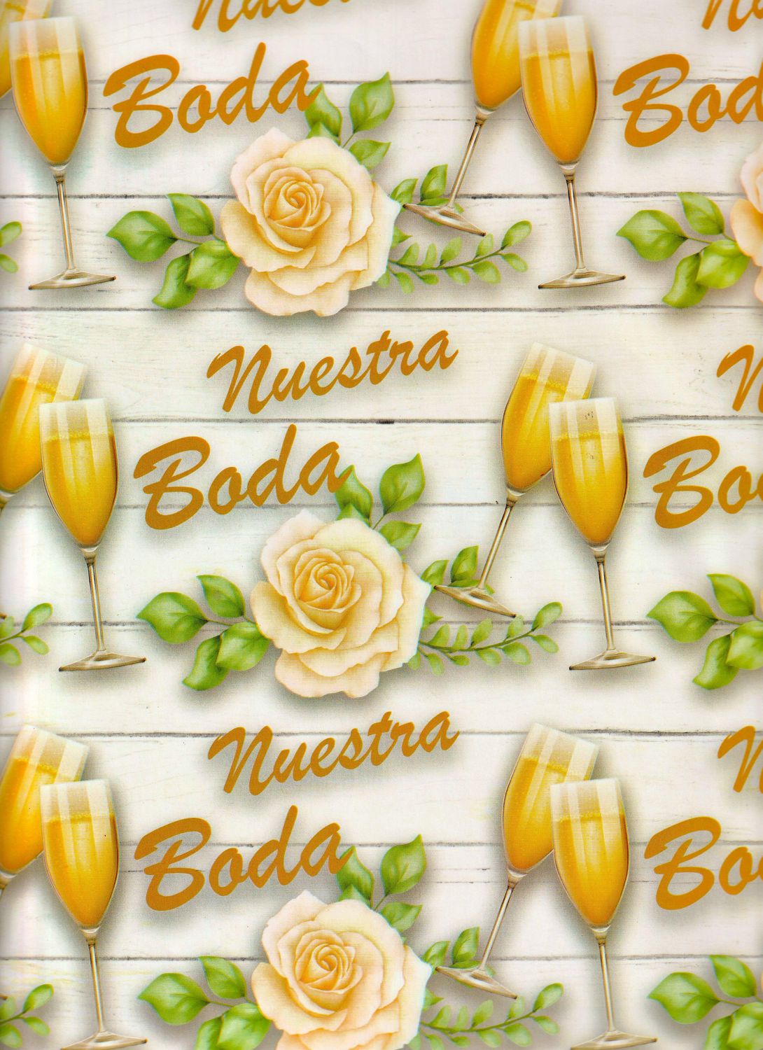 Papel de regalo c/10 pzas Boda