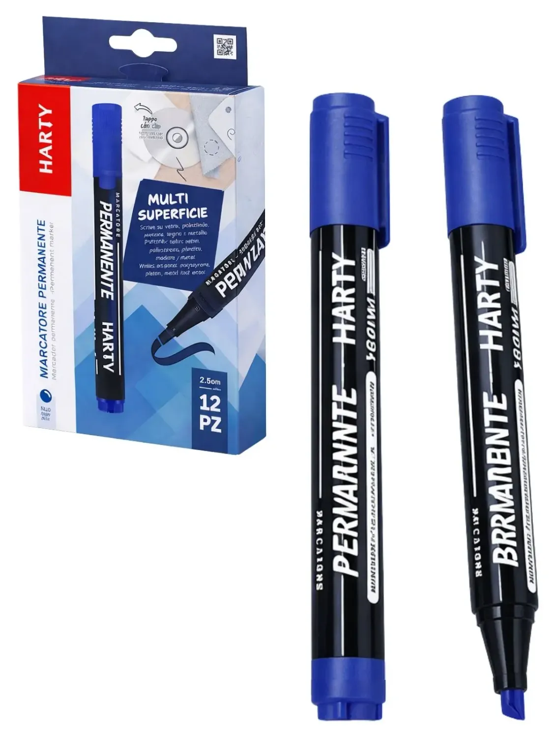 Marcador Permanente Cincel (12 pzas) Azul | Distribuidora Mérida