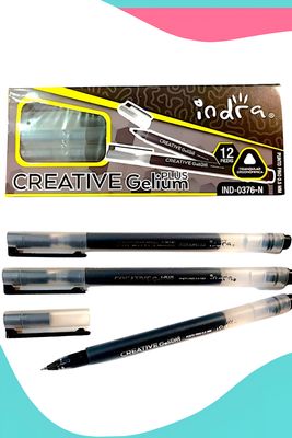 683078 bolígrafo gel negro c/6 gelium plus