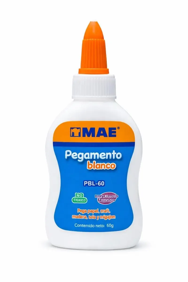 Pegamento Blanco Líquido Mae PBL-60 60g Caja 6 pzas Mayoreo Pegamento Blanco Líquido Mae PBL-60 60g Caja 6 pzas Mayoreo