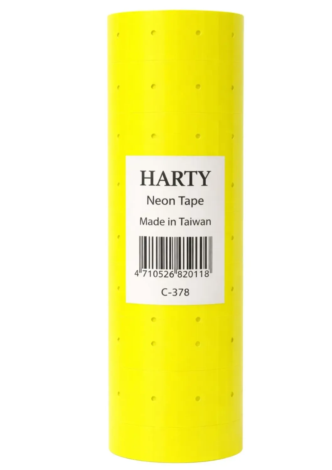 Venta al mayoreo de 10 rollos de etiquetas amarillas para precio Harty en Distribuidora Mérida México