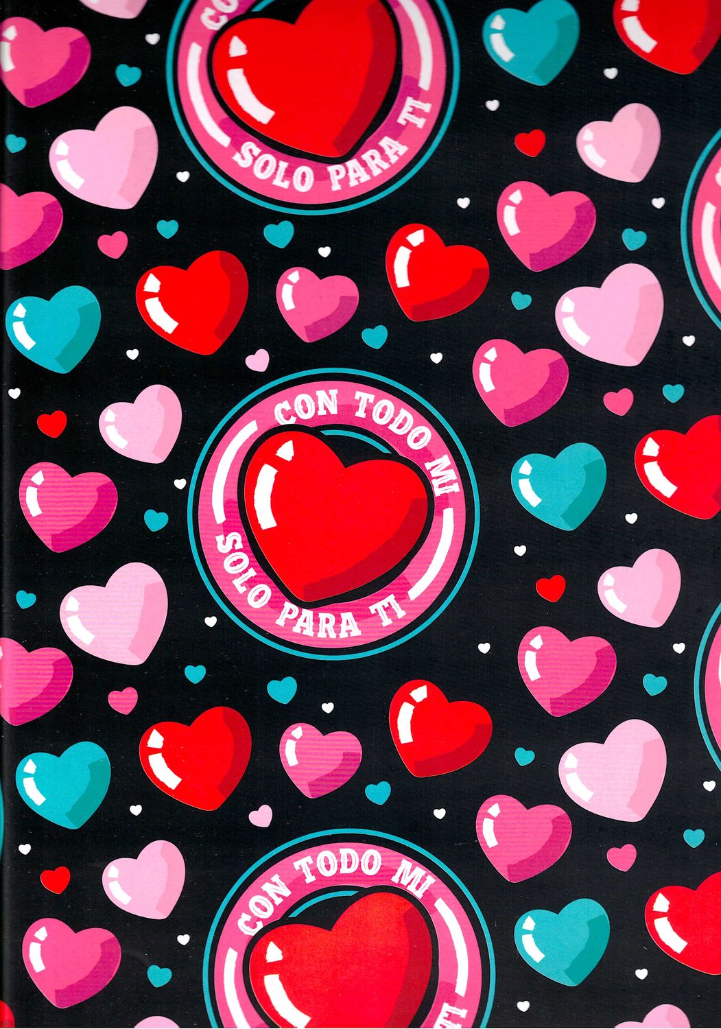 Papel de Regalo San Valentin C/10pzs Mod. A17 Papel de Regalo San Valentin C/10pzs Mod. A17