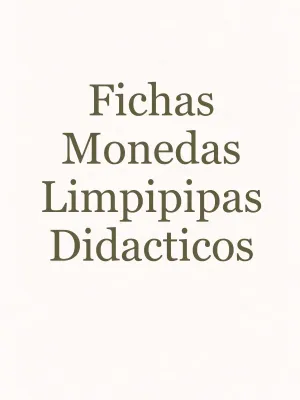 Material didáctico, fichas, monedas y limpiapipas por mayoreo en México - Distribuidora Mérida