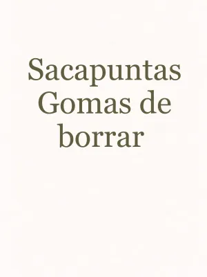 Sacapuntas y gomas de borrar por mayoreo en México - Distribuidora Mérida