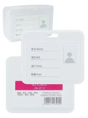 Portagafete Horizontal Plástico Rígido (11x7cm) c/10 Pzas Portagafete Horizontal Plástico Rígido (11x7cm) c/10 Pzas