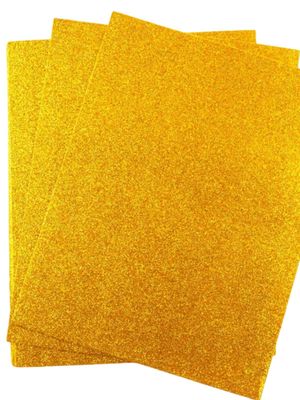 Foamy c/10 carta adiamantado oro