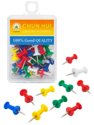 Chinchetas de Cabeza Larga (40 pzs) - Mayoreo Paquete de 40 chinchetas de cabeza larga al mayoreo nacional.