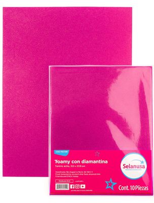 Foamy C/5 Diamantado (56cmX43cm) Fiusha-106
